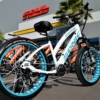 STEP THROUGH SABER PRO 26" WHITE & TEAL