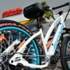 STEP THROUGH SABER PRO 26" WHITE & TEAL - Image 7