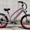 STEP THROUGH SABER PRO GREY PINK 26"