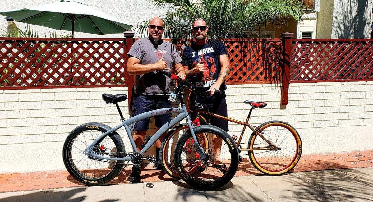 Two men posing with their SOULFAST EBIKES.
