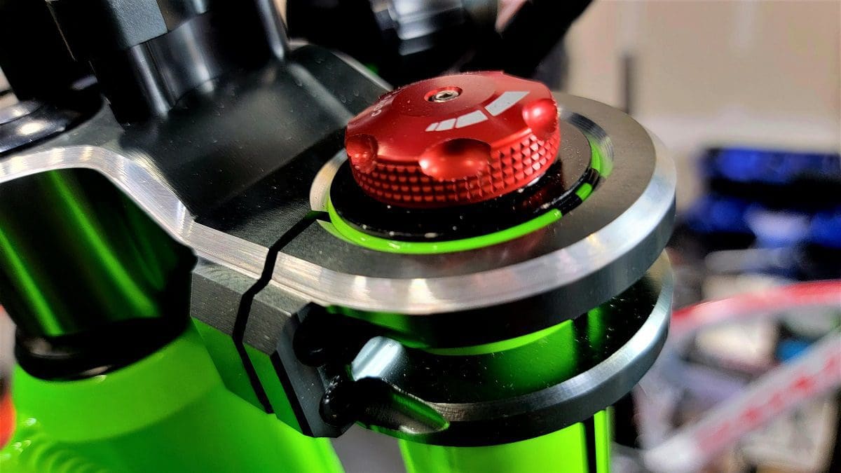 A close up of the top part of a machine