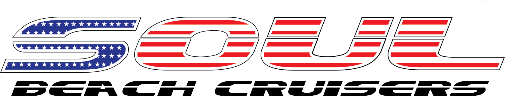 Word 'Soul' with American flag design.